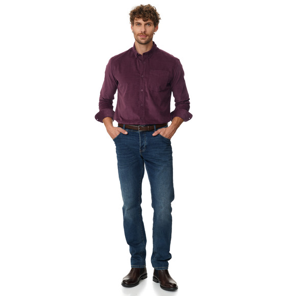 Herren Cordhemd in Regular Fit