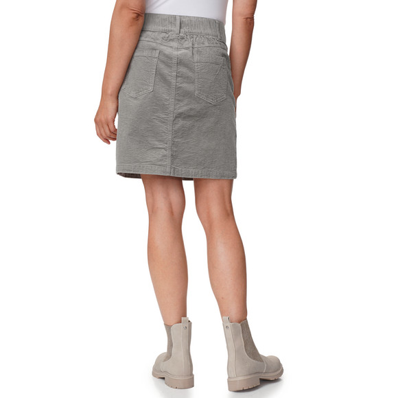 Damen Cord-Rock mit Zierknopfleiste