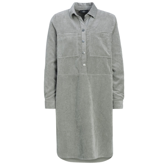 Damen Cord-Kleid mit Brusttaschen
