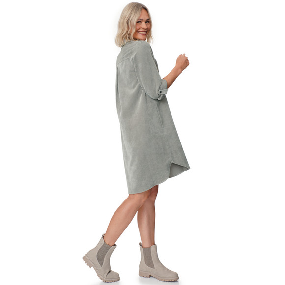 Damen Cord-Kleid mit Brusttaschen