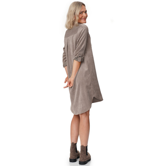 Damen Cord-Kleid mit Brusttaschen