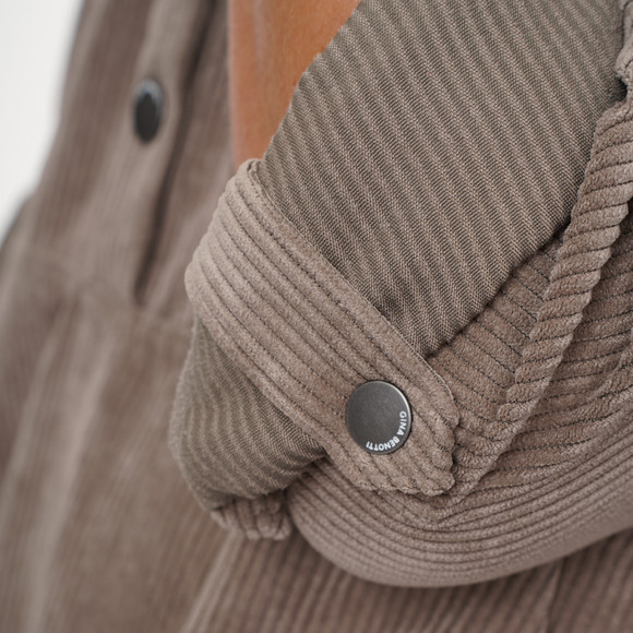 Damen Cord-Kleid mit Brusttaschen
