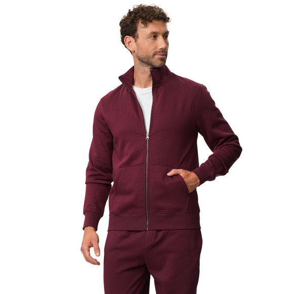Herren Sweatjacke mit Stehkragen