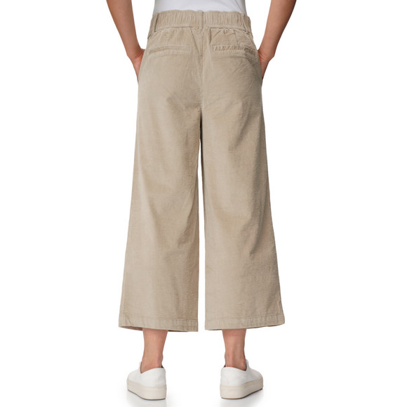 Damen Cord-Culotte mit breitem Bund