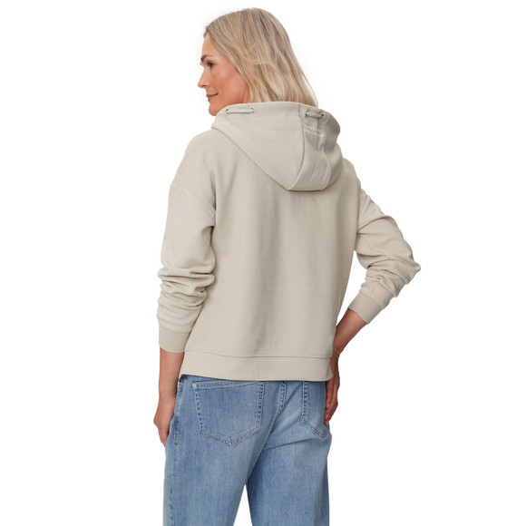 Damen Sweatjacke mit Rippstruktur