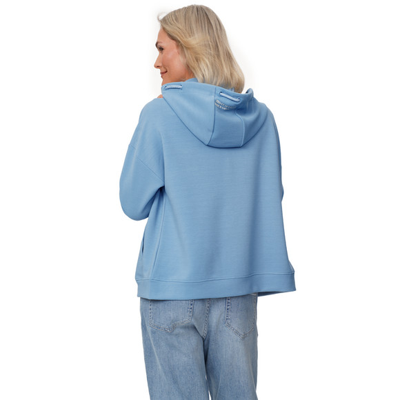 Damen Sweatjacke mit Rippstruktur