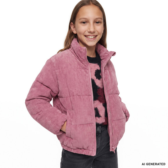 Mädchen Jacke in Cord-Optik