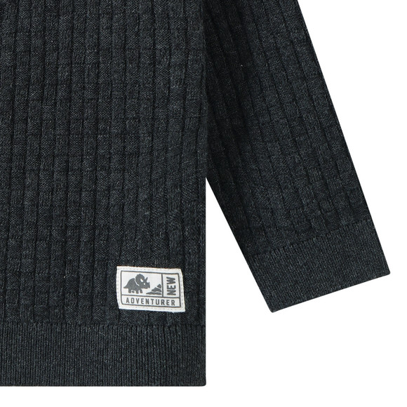 Baby Strickpullover mit Polo-Kragen