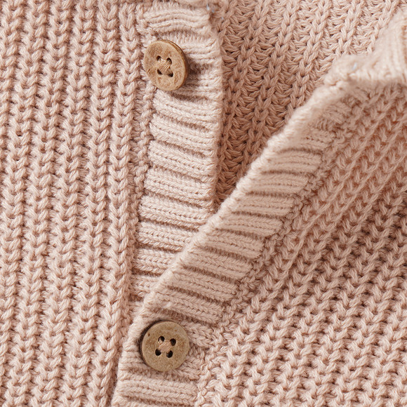 Baby Strickjacke mit Kapuze