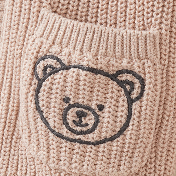 Baby Strickjacke mit Kapuze