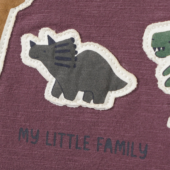 Baby Sweatshirt mit Dino-Applikation