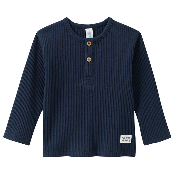 Baby Langarmshirt mit Rippstruktur