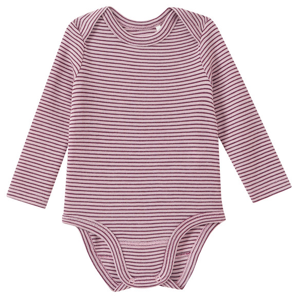 Baby Wolle-Seide-Body mit Schlupfkragen
