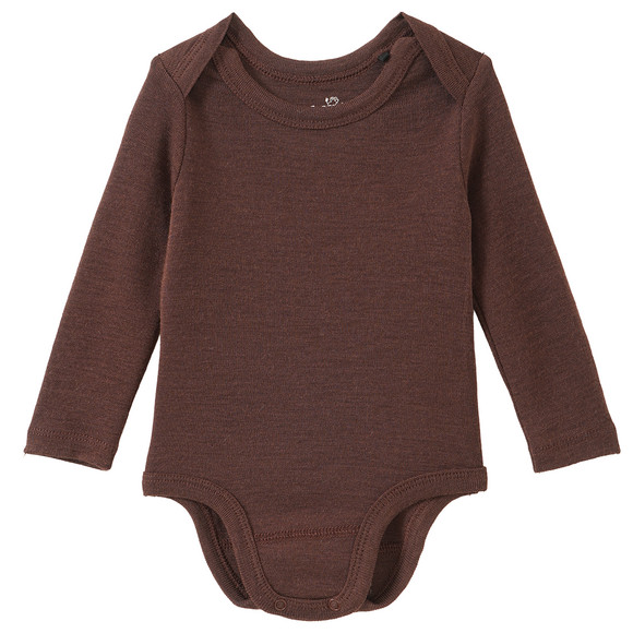 Baby Wolle-Seide-Body mit Schlupfkragen