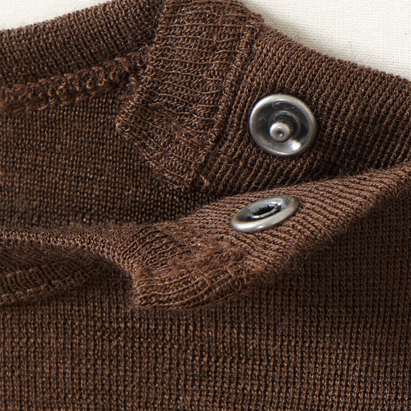 Baby Wolle-Seide-Shirt unifarben