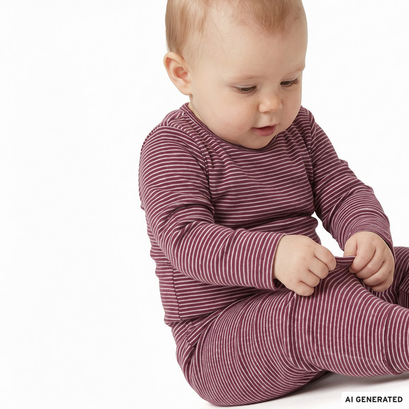 Baby Wolle-Seide-Leggings zum Mitwachsen