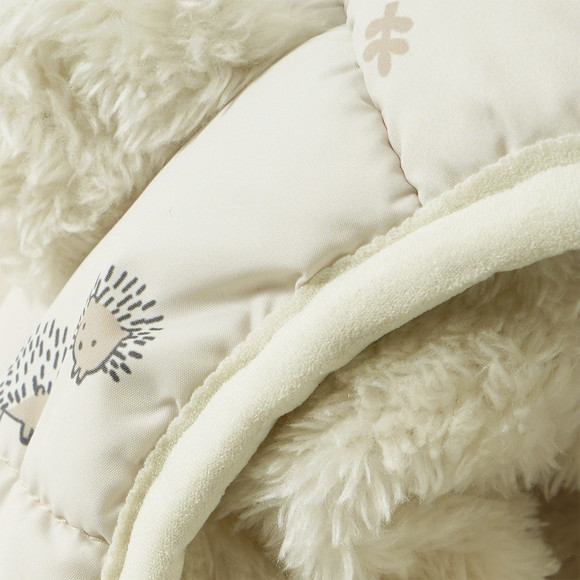Newborn Schneeoverall mit Igel-Motiven