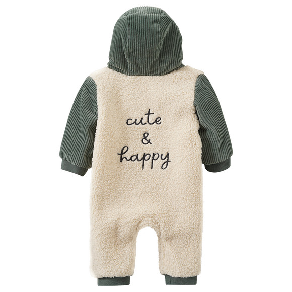 Newborn Teddyoverall mit Cord-Details