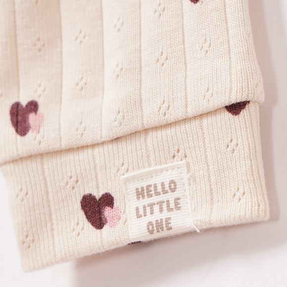 Newborn Schlafanzug mit Ajour-Muster