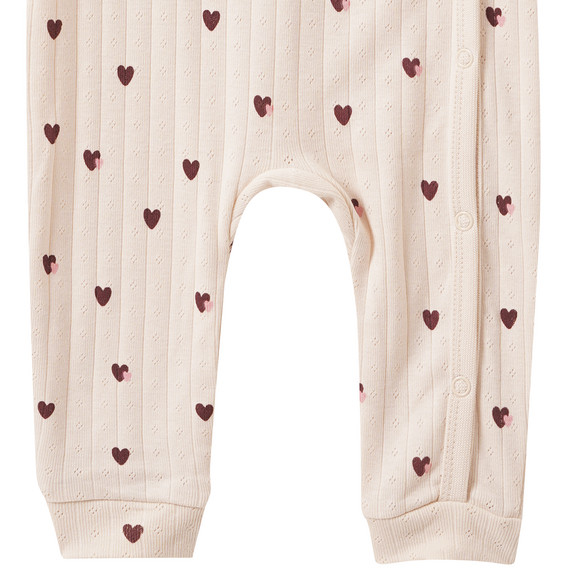 Newborn Schlafanzug mit Ajour-Muster
