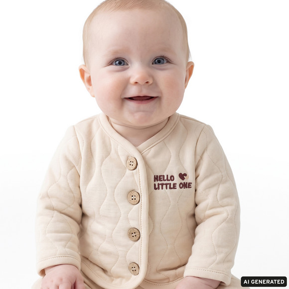 Newborn Jäckchen mit Bio-Baumwolle