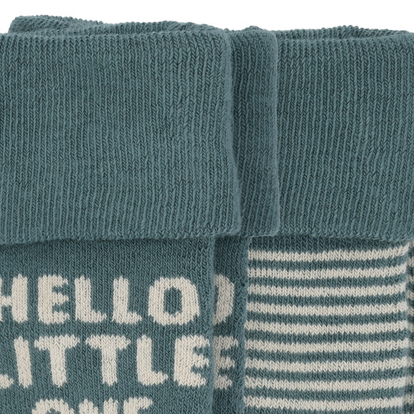 2 Paar Newborn Socken mit Umschlagbündchen