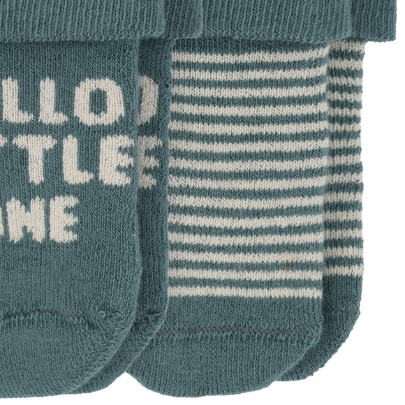 2 Paar Newborn Socken mit Umschlagbündchen