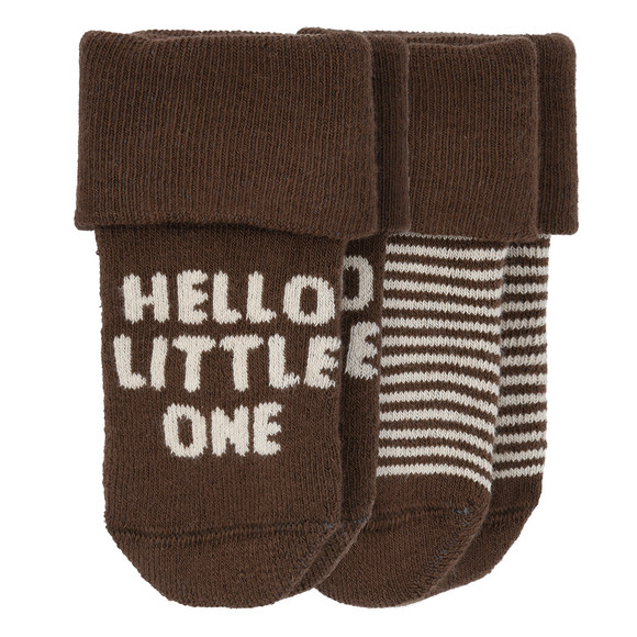 2 Paar Newborn Socken mit Umschlagbündchen