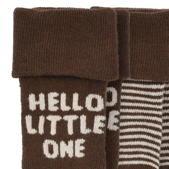 2 Paar Newborn Socken mit Umschlagbündchen
