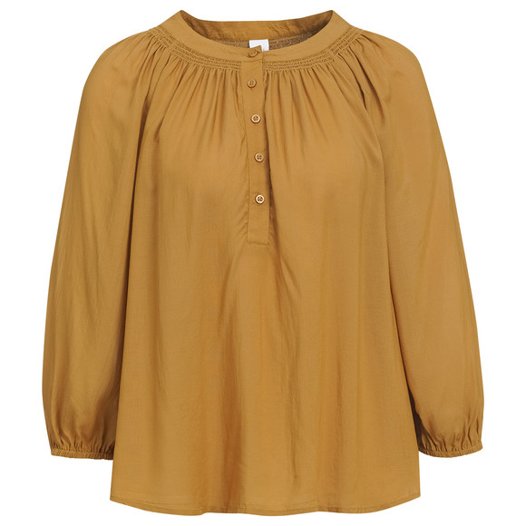 Damen Modal-Bluse mit Knopfleiste