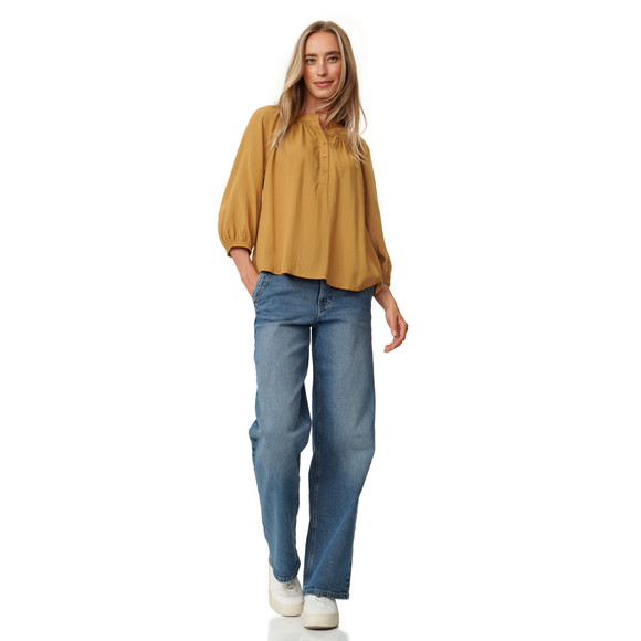 Damen Modal-Bluse mit Knopfleiste
