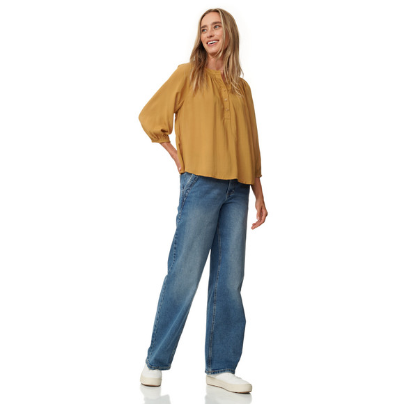 Damen Modal-Bluse mit Knopfleiste