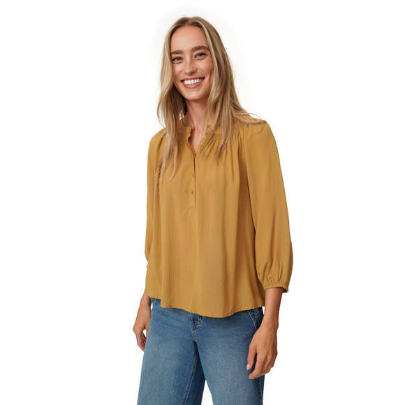 Damen Modal-Bluse mit Knopfleiste