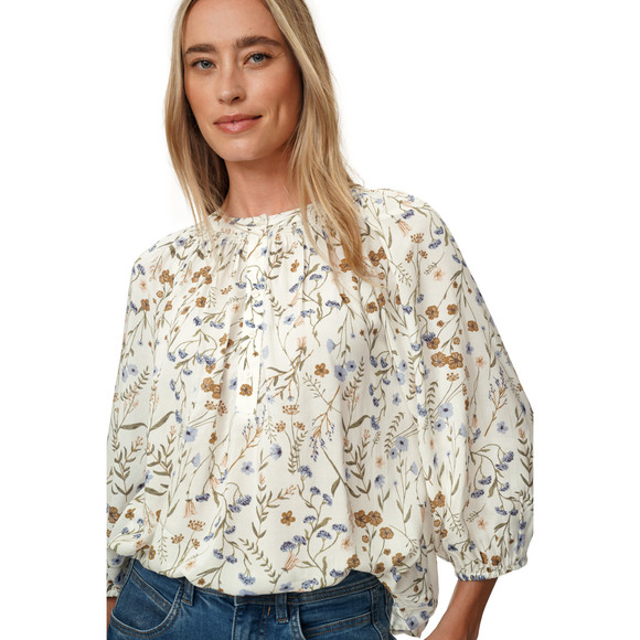 Damen Modal-Bluse mit Knopfleiste