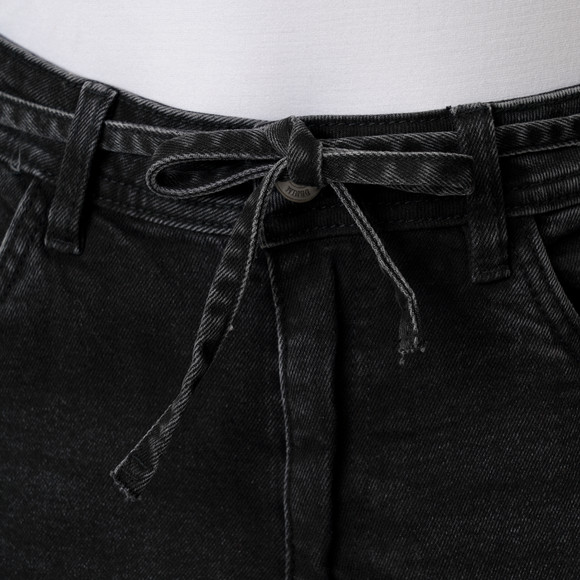 Damen Mom-Jeans mit Used-Waschung