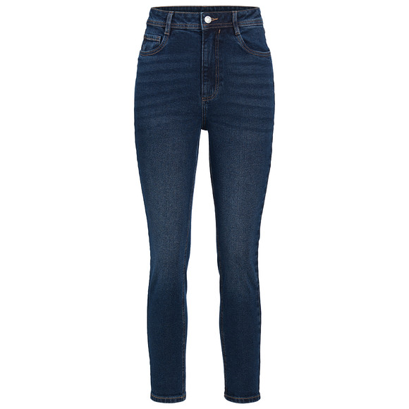 Damen Mom-Jeans mit Used-Waschung