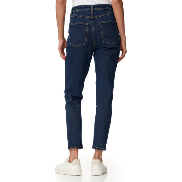 Damen Mom-Jeans mit Used-Waschung
