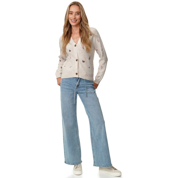 Damen Strickjacke mit Stickerei
