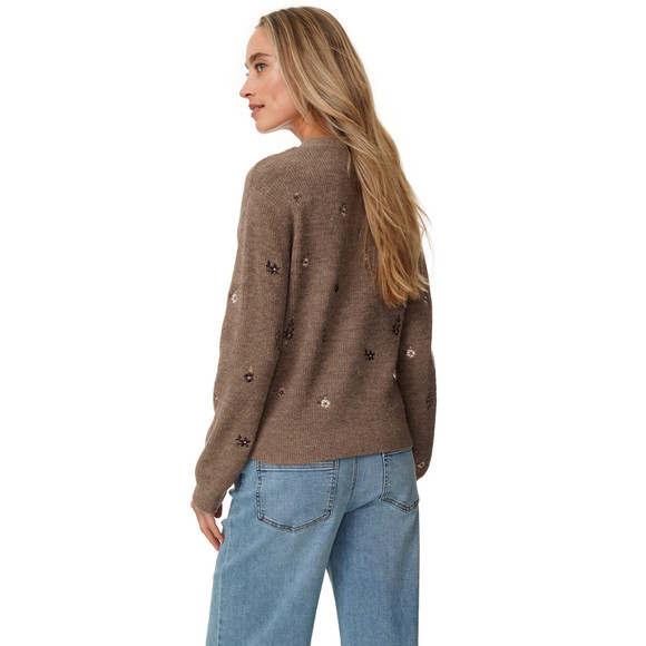 Damen Strickjacke mit Stickerei