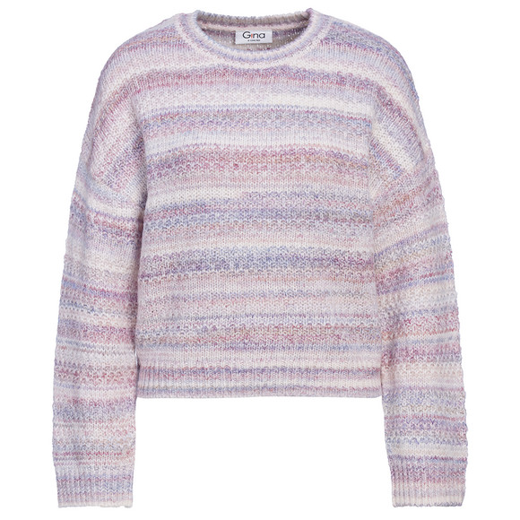 Damen Strickpullover in Multicolor-Optik