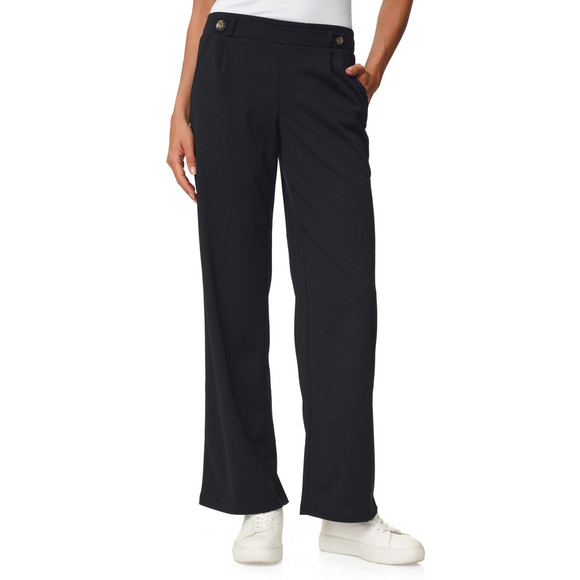 Damen Wide-Leg-Hose mit Taschen