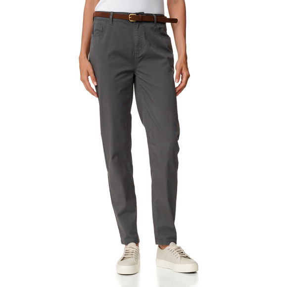 Damen Chinohose mit Gürtel