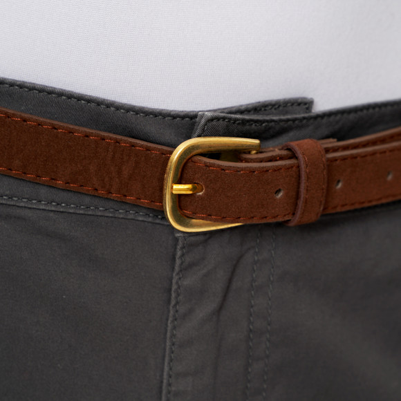 Damen Chinohose mit Gürtel