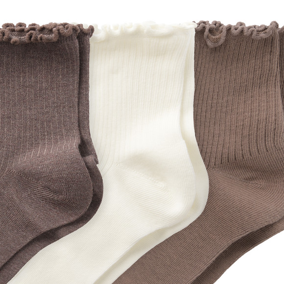 3 Paar Damen Socken mit Effektgarn