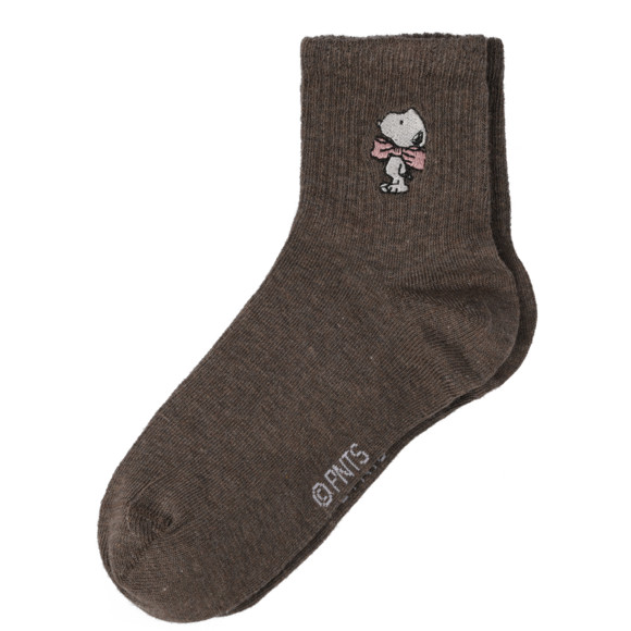 1 Paar Peanuts Socken mit Stickerei