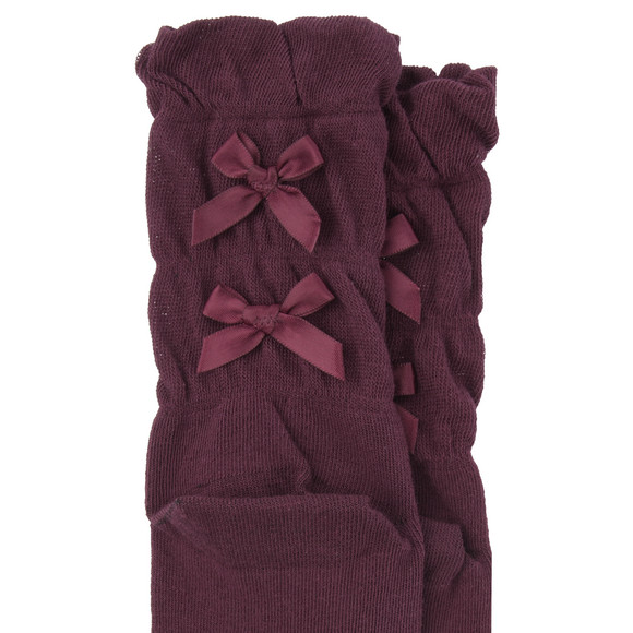 1 Paar Damen Socken mit Zierschleife