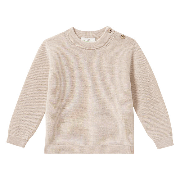 Baby Merino-Strickpullover unifarben