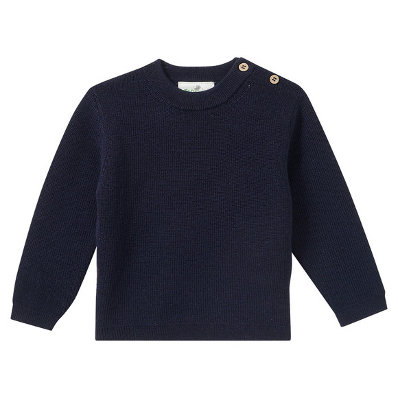 Baby Merino-Strickpullover unifarben