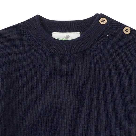 Baby Merino-Strickpullover unifarben