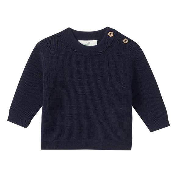 Newborn Merino-Strickpullover unifarben